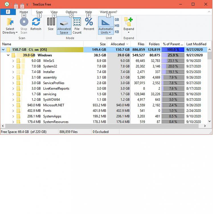 Unaccounted for Dell Laptop Hard Drive space on C: drive SSD-treesizefree-sep-27a.jpg