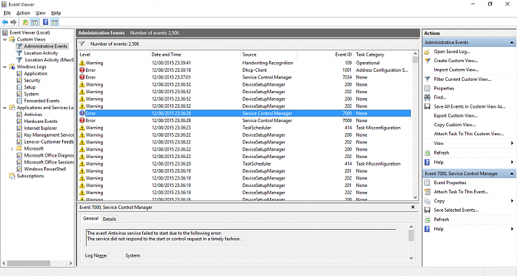 Tons of event viewer errors, warnings and criticals!-ev1.png