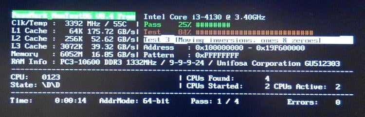 Windows memory deals diagnostic vs memtest