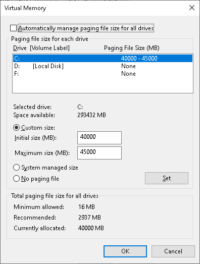 Which Speeds Up Windows 10? A Custom Paging File or No Paging File-image.png