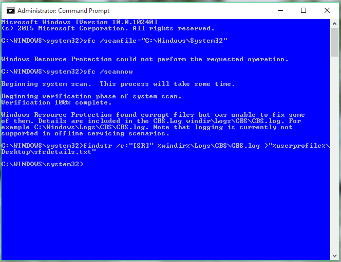 :( DISM (Error 0x800f081f) and SFC (Failed to Repair)-windows-10-sfc-scan-results.png