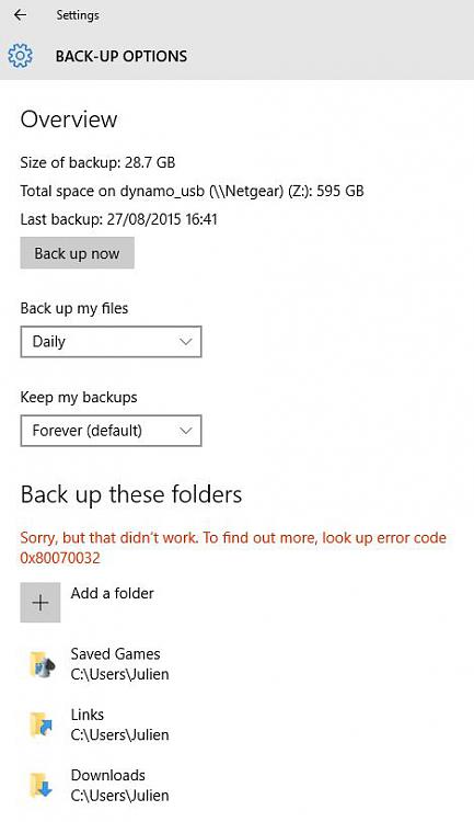 Can't add folder in Windows 10 file history - problem 0x80070032-capture.jpg