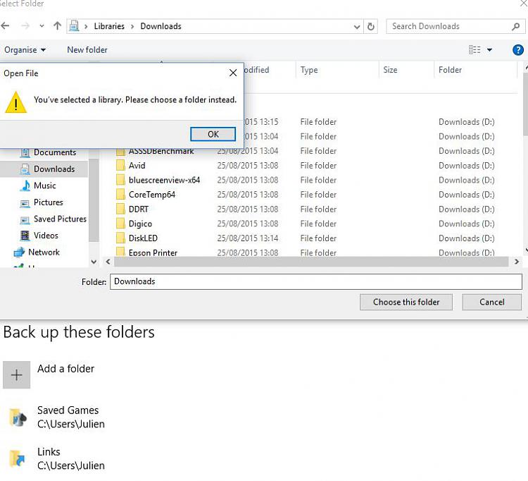 Can't add folder in Windows 10 file history - problem 0x80070032-capture2.jpg