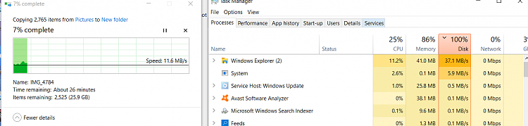 Disk 100% Used Issue, post Windows 10 Update...-transfer-rate-practise-3-.png