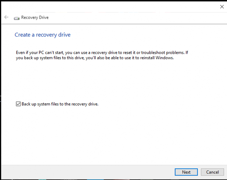 Can't create Recovery Drive-first-screen.png