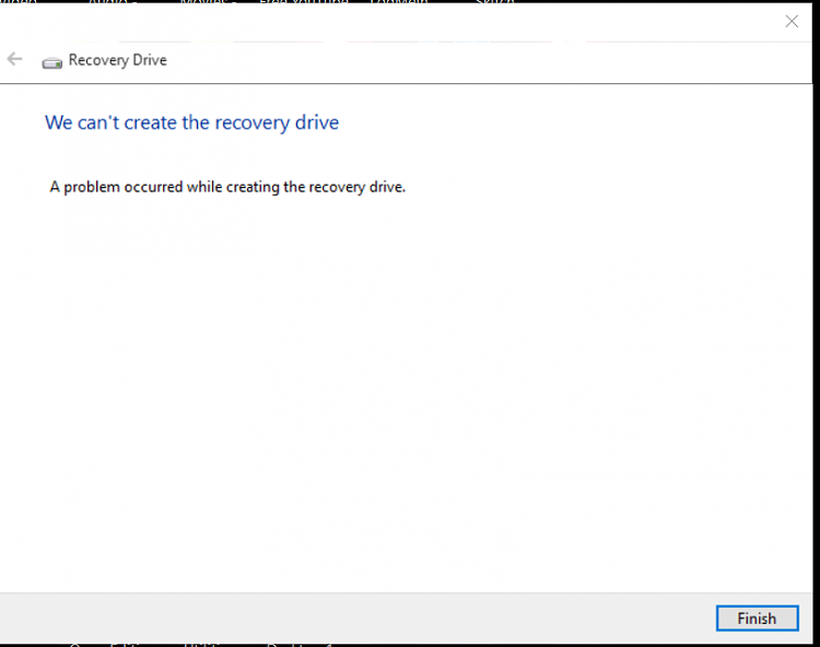 Can't create Recovery Drive-failure-screen.png