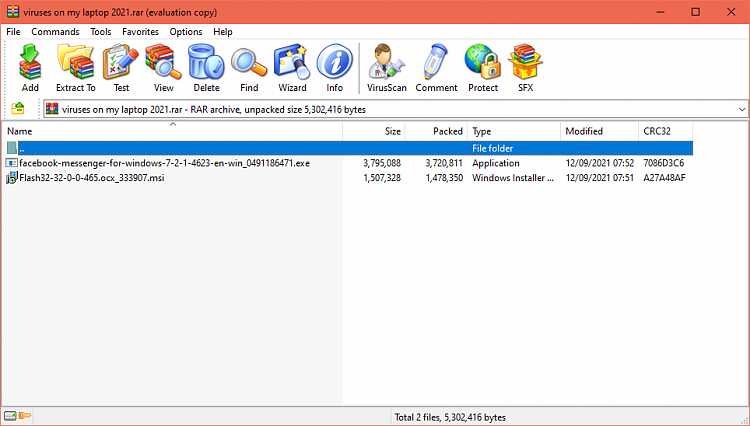 Why does explorer.exe hang and crash nearly every day?-2-viruses-rar-file-screenshot.png