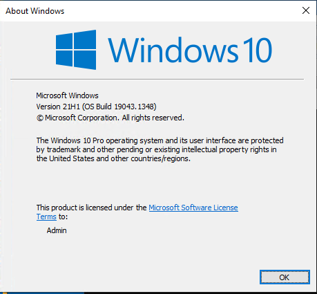 No UEFI BIOS Access in Windows 10 Pro-winverserver.png