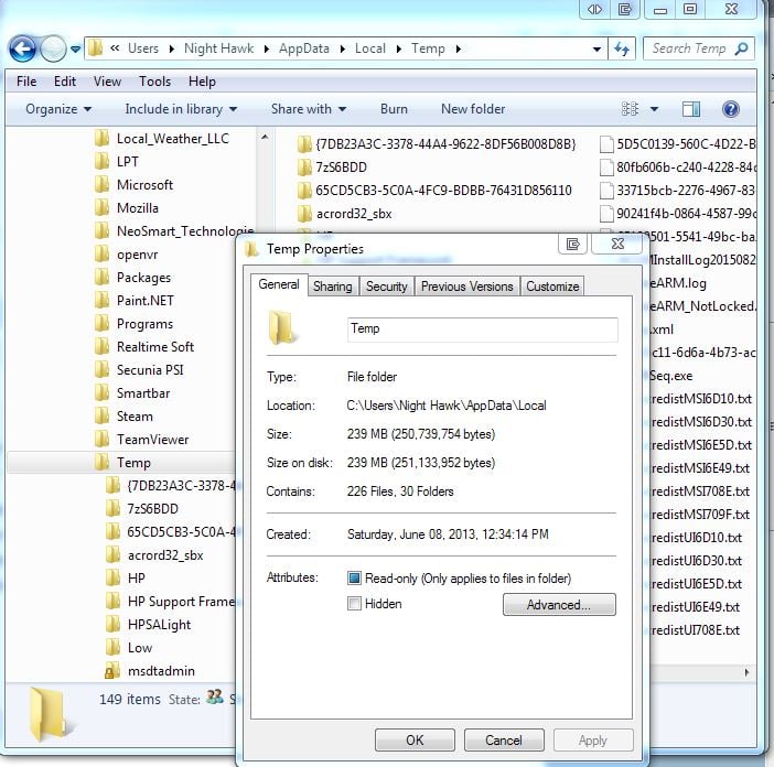 Over 50gb Of Temp Files In Appdata Subfolder Page 3 Windows 10 Forums