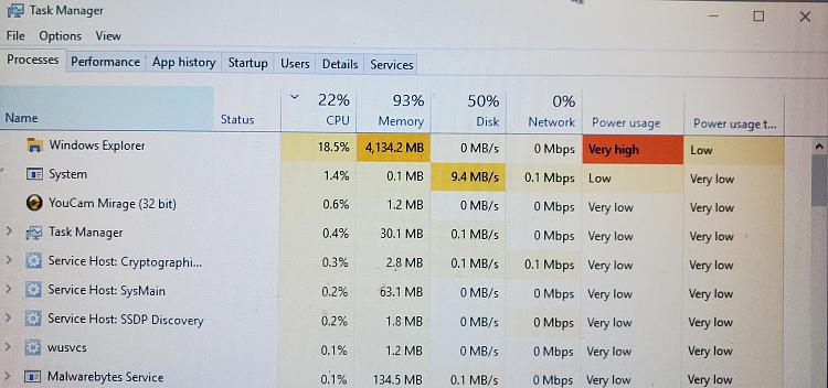 explorer.exe wants to use 100% memory, as seen in task manager-task-manager.jpg