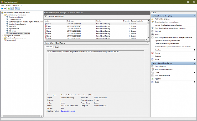 Event viewer Errors, Warnings after upgrade to 1803 with two new HDDs-image.png