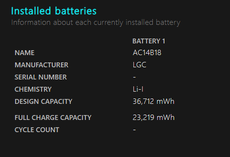 Extending time between second low battery notification and hibernation-battery-report-extract.png