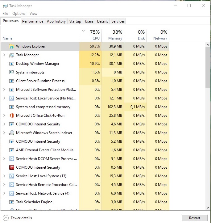 Windows Explorer takes up 40-50% CPU usage-picture1.jpg