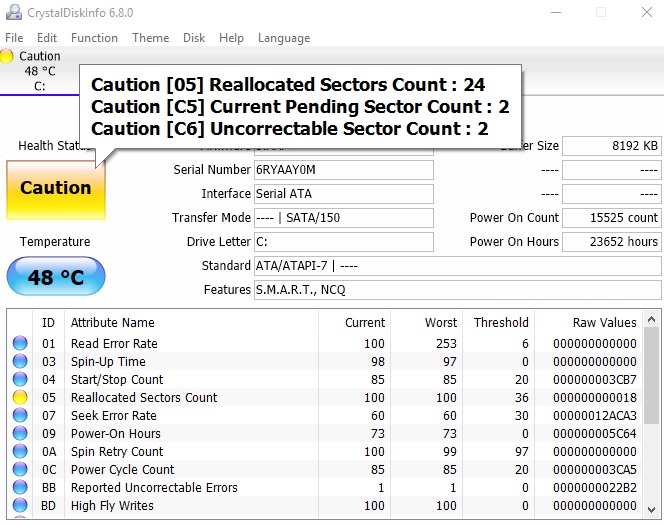 Help - Keep getting Scan Drive for Errors-crystaldisk-results.jpg