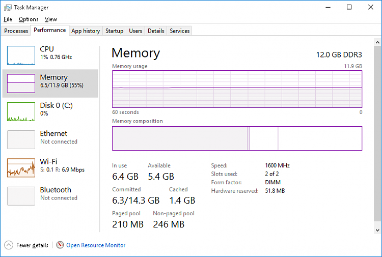 RAM usage Windows 10 Forums
