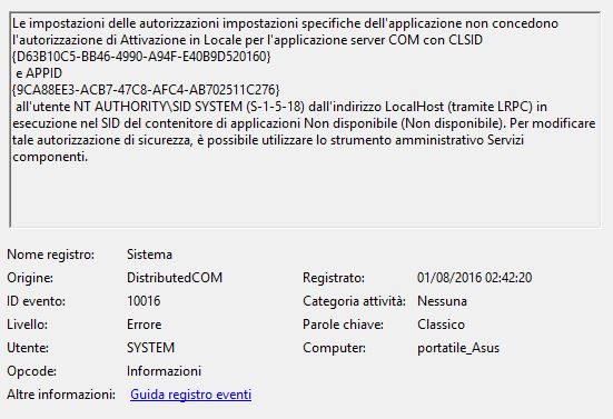 Windows 10 Event ID 10010 and 10016 Errors With DistributedCOM-cattura31.jpg