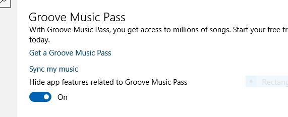You need a subscription to play &lt;song&gt; by &lt;artist&gt; on Groove - Cortana-hidegroovepassfeatures.jpg