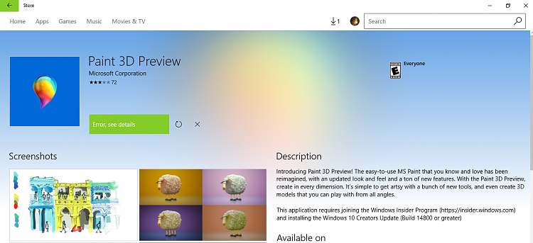 paint 3d preview wont install throws error-paint3d.png