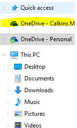How to remove onedrive for business but keep onedrive personal-capture.png