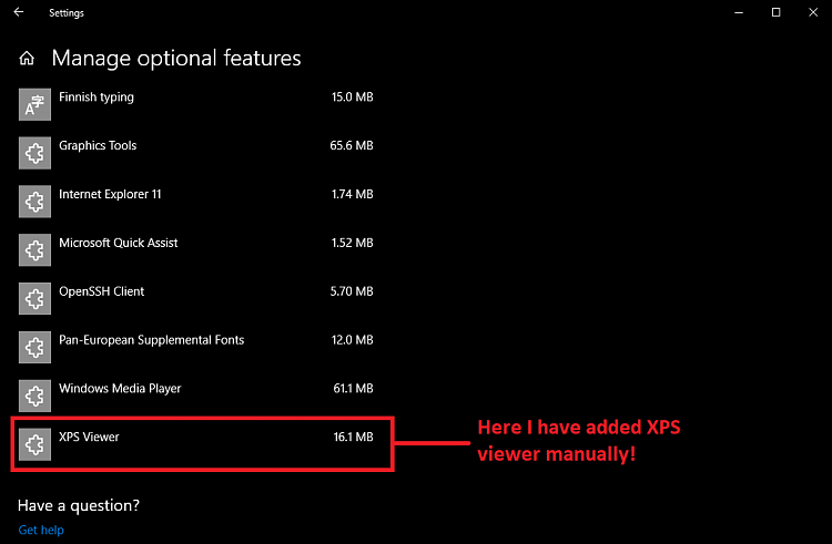XPS Viewer was in 1709 not in 1803-xps_viewer_optional.png