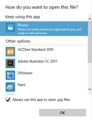 Keeps asking &quot;How do you want to open this file&quot; when opening an image-1.jpg