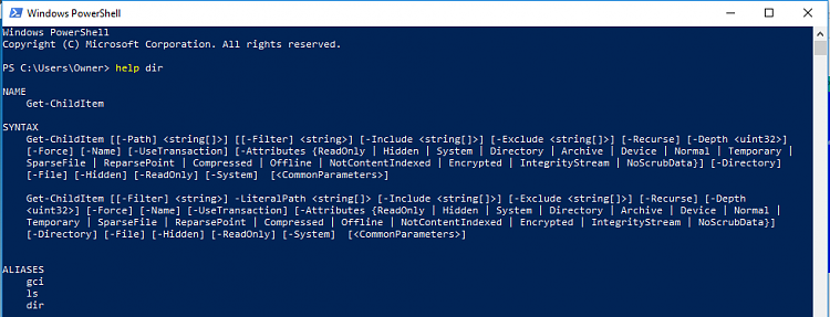 powershell help does not seem to work-poweshell-help-dir.png