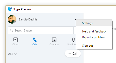 Skype Question: How To Backup Chat Of Old Classic Skype?-skype-8-settings.png