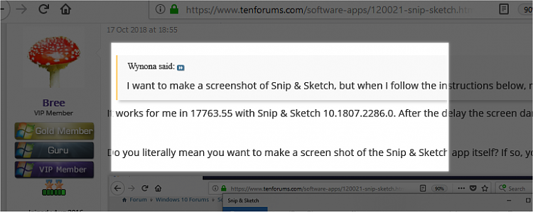 Snip Sketch Windows 10 Forums