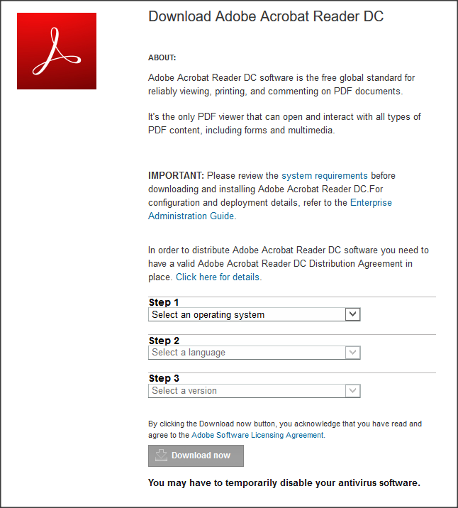 adobe acrobat reader download enterprise