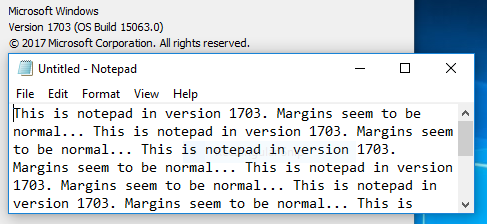 How can I get Notepad to show white margins on the top and sides?-notepad-1703.png