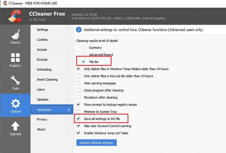 Latest CCleaner Version Released-ccleaner-settings.jpg