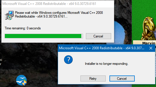 microsoft visual c++ 2008 redistributable-installer-not-responding.png