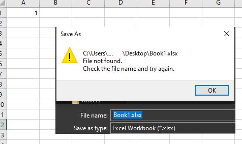 Cannot save an excel file to any location on C:-nsa.jpg