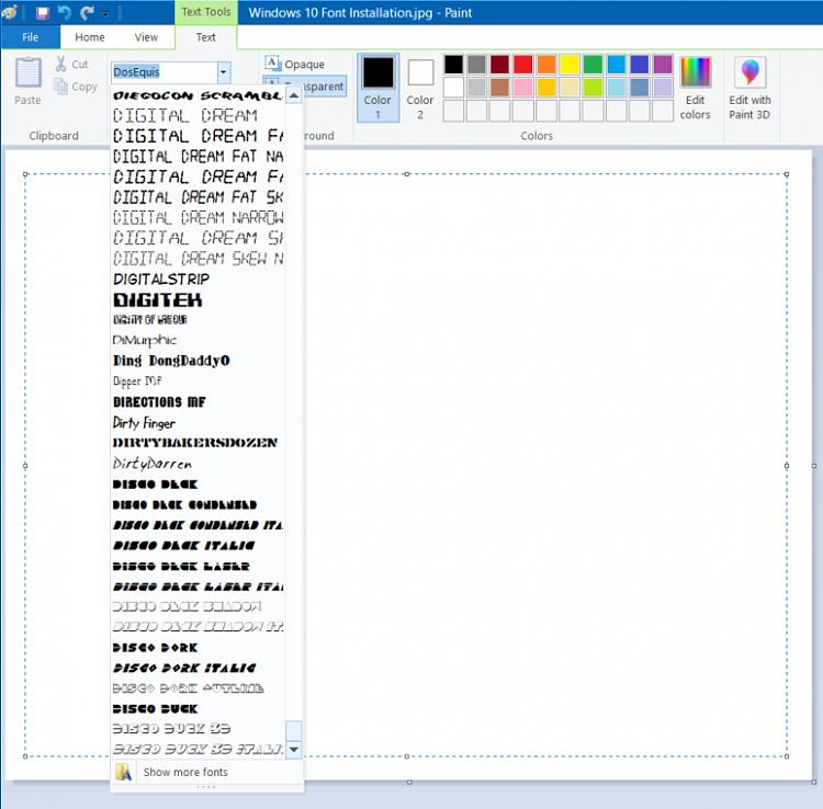 Cant see all of my fonts in MSPaint - How to see them all......-stops-middle-ds.jpg