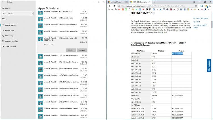 Microsoft Visual C 08 Sp1 And 10 Sp1 For Windows 10 Windows 10 Forums