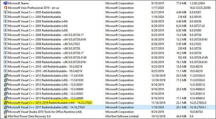 Microsoft Visual C 08 Sp1 And 10 Sp1 For Windows 10 Page 2 Windows 10 Forums