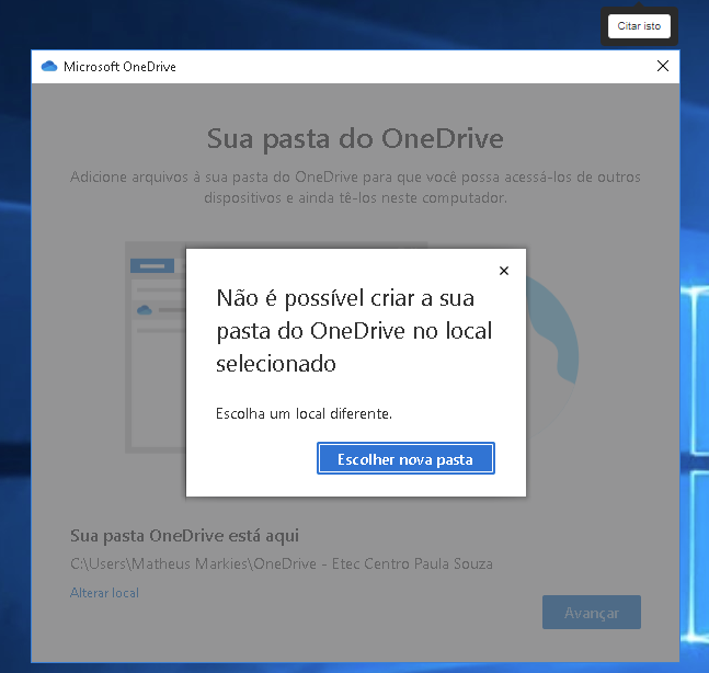 OneDrive folder error after formatting (Error 0X80070780)-v56gl.png