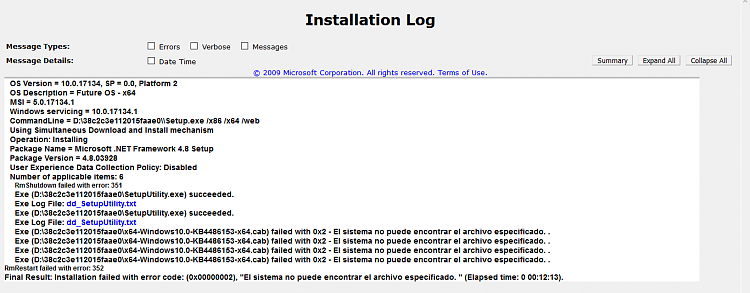 Error trying to install Framework 4.8-instalationlog.png