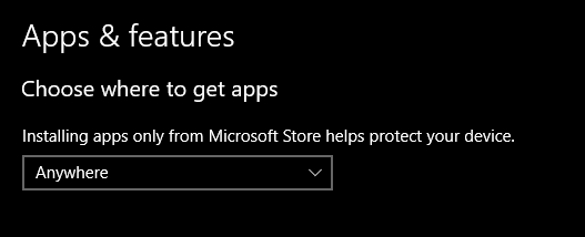 Apps &amp; Features Choose where to get apps missing-image.png