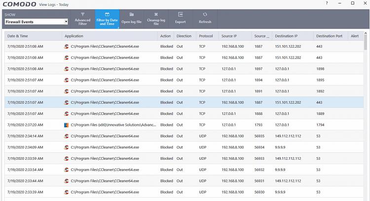 Latest CCleaner Version Released-firewall-logs.jpg