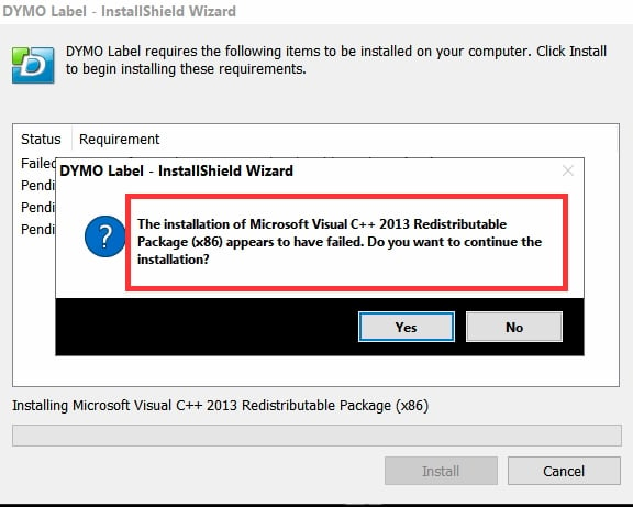 Microsoft Visual C++ 2013 Redistributable Package (x86) install fails-failed.jpg