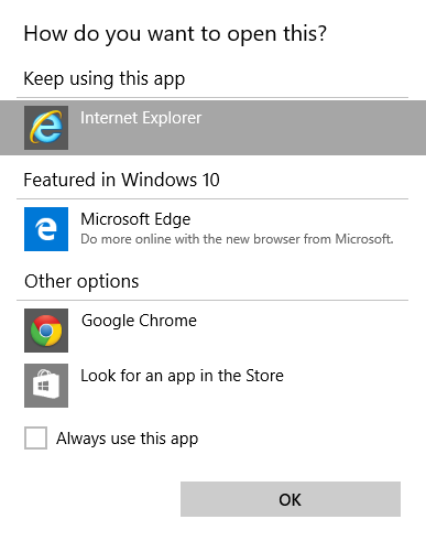 Windows asks default program even after being set: disable this?-internet-explorer-windows-10.png