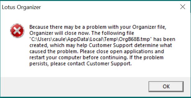 IBM Lotus Organizer stopped working in Windows 10-organizer-error.jpg