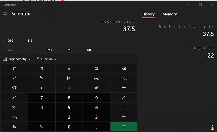 Calculator in Windows 10 not showing history anymore? Any fix?-image.png