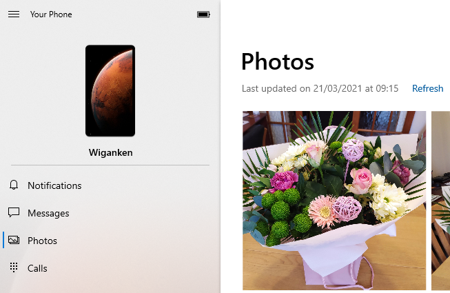 Windows Photo Viewer Can't display pictures copied from 'Your Phone'-your-phone-ui.png