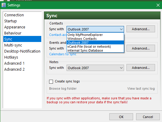 Photos get reduced when copied to PC using Windows 'Your Phone' app-05.1-sync-my-pim-choices.png
