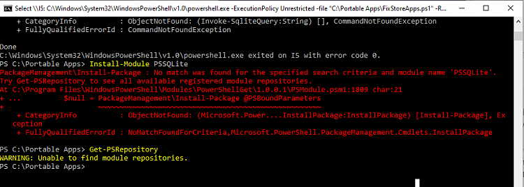 Microsoft Apps suddenly broken-psqlite-error.png