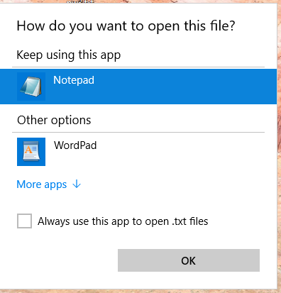 I keep using this notepad but still it keeps asking me which app i use-untitled.png