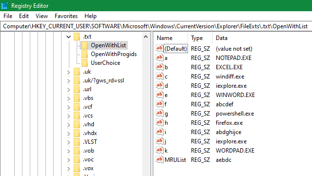 Slow local file open, registry ...\explorer\fileexts corrupted?-registry-xt-key.png