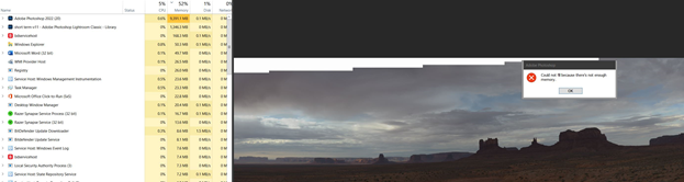 Adobe Applications saying there isn't enough memory-image.png